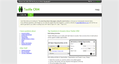 Desktop Screenshot of help.tactilecrm.com