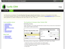 Tablet Screenshot of help.tactilecrm.com